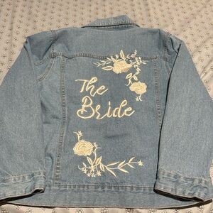 The Bride Jean Jacket Size Large David’s Bridal
